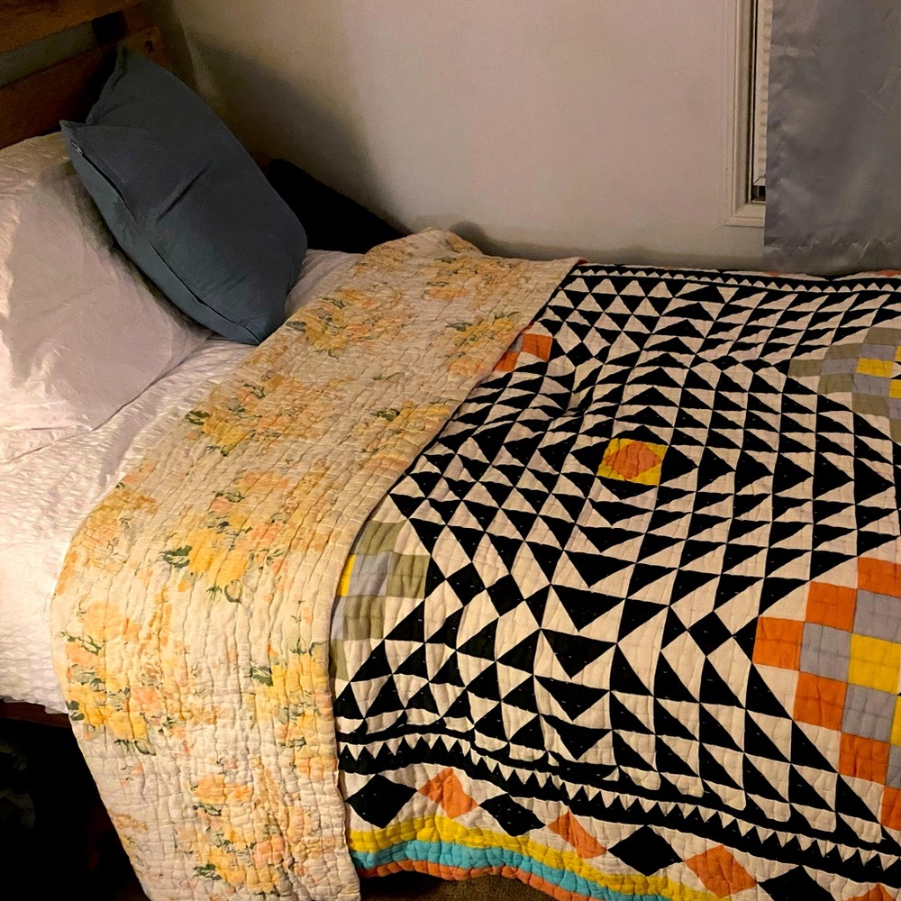 bohemian anthropologie quilt coverlet